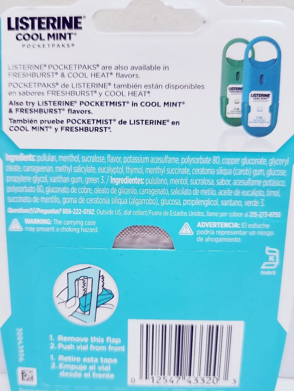 ⭐4/$15 Listerine Pocketpaks Breath Strips Cool Mint